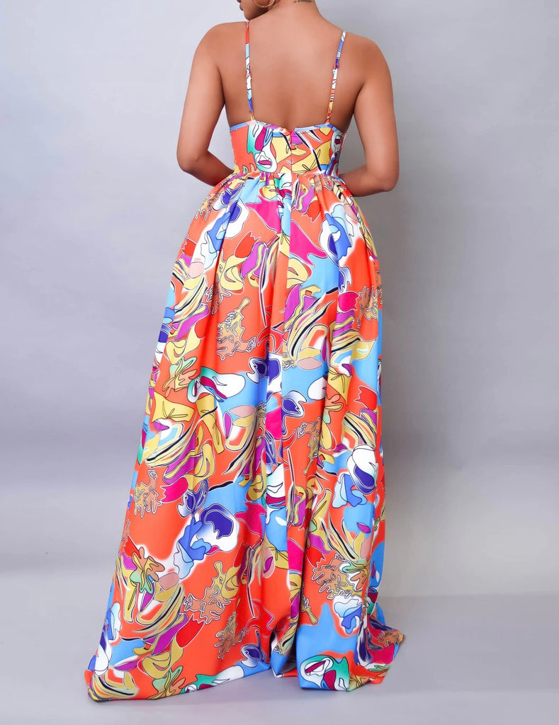 Orange Bliss maxi dress - Whiplash Styles