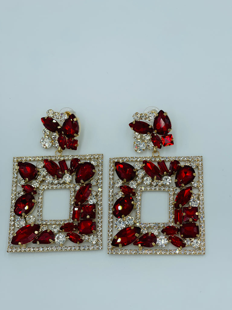 Square Flair statement earrings - Whiplash Styles